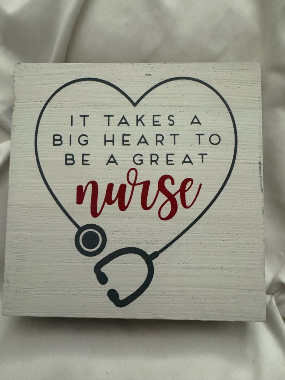 Inspirational Nurse Wall Sign in Red and Black - Unbranded